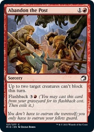 Abandon the Post Innistrad: Midnight Hunt Magic card