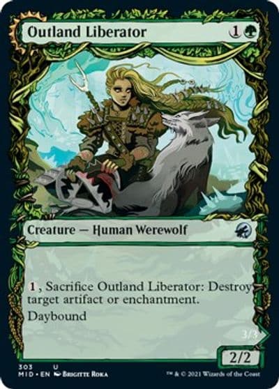 Outland Liberator Showcase Innistrad: Midnight Hunt Magic card