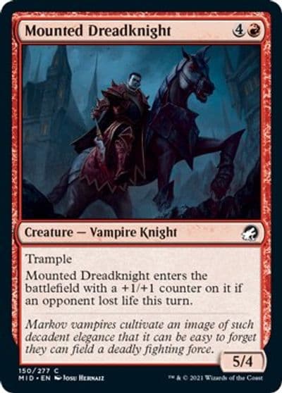 Mounted Dreadknight Innistrad: Midnight Hunt Magic card