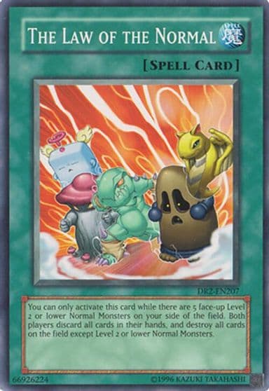 The Law of the Normal Dark Revelation Volume 2 Yu-Gi-Oh! card