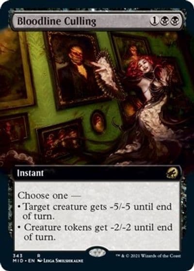 Bloodline Culling Extended Art Innistrad: Midnight Hunt Magic card
