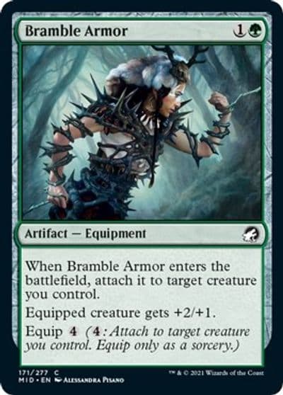 Bramble Armor Innistrad: Midnight Hunt Magic card
