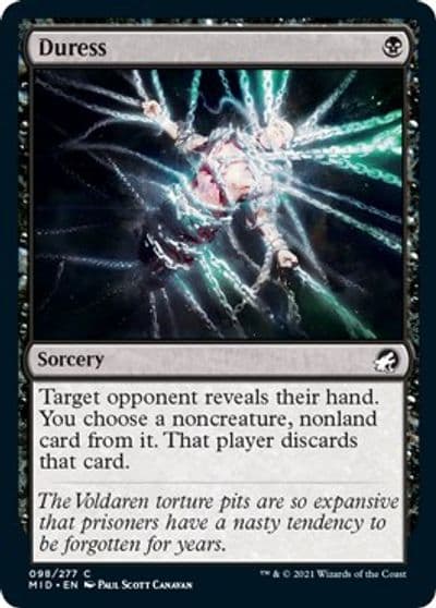 Duress Innistrad: Midnight Hunt Magic card