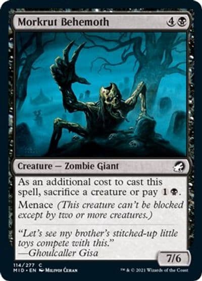 Morkrut Behemoth Innistrad: Midnight Hunt Magic card