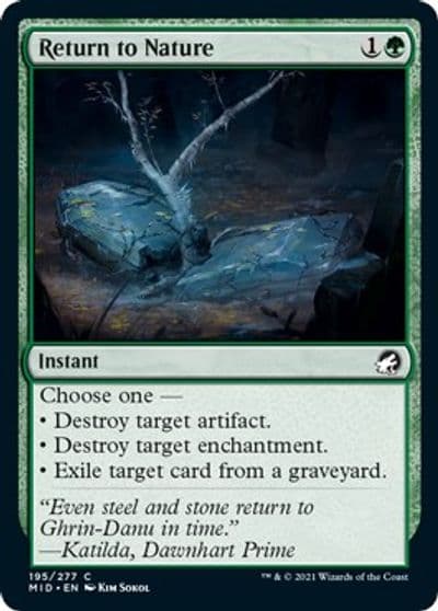 Return to Nature Innistrad: Midnight Hunt Magic card
