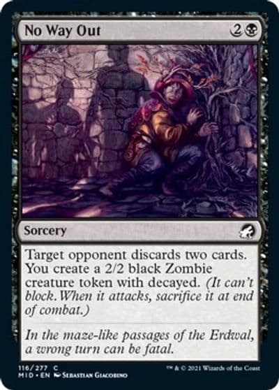 No Way Out Innistrad: Midnight Hunt Magic card
