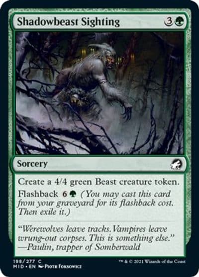 Shadowbeast Sighting Innistrad: Midnight Hunt Magic card