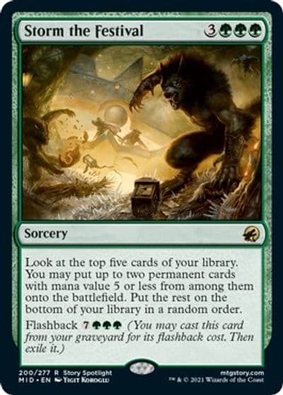 Storm the Festival Innistrad: Midnight Hunt Magic card