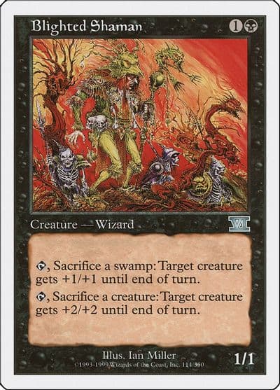 Blighted Shaman Classic Sixth Edition Magic card