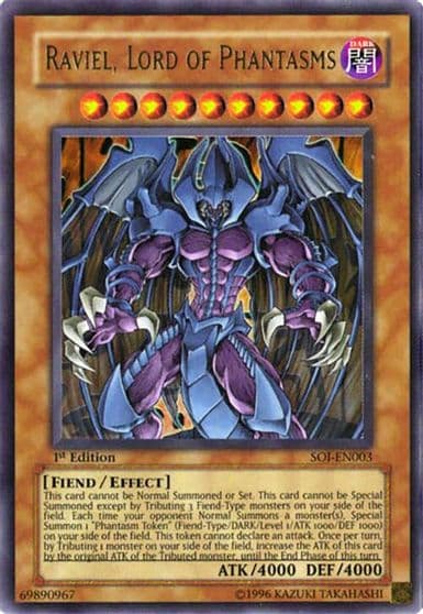 Raviel Lord of Phantasms Shadow of Infinity Yu-Gi-Oh! card