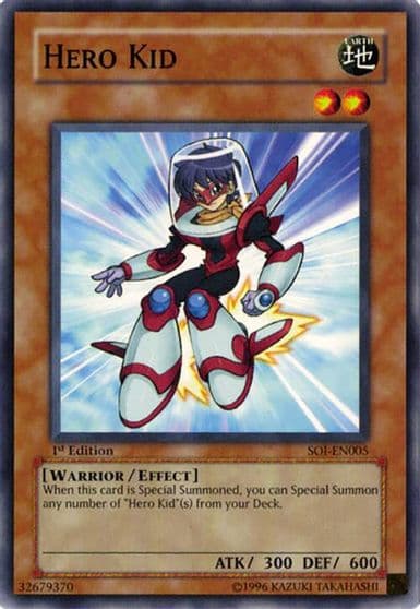 Hero Kid Shadow of Infinity Yu-Gi-Oh! card