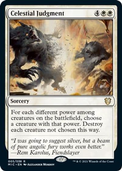 Celestial Judgment Commander: Innistrad: Midnight Hunt Magic card