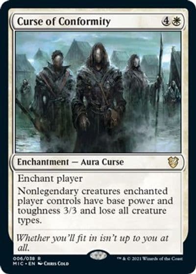 Curse of Conformity Commander: Innistrad: Midnight Hunt Magic card