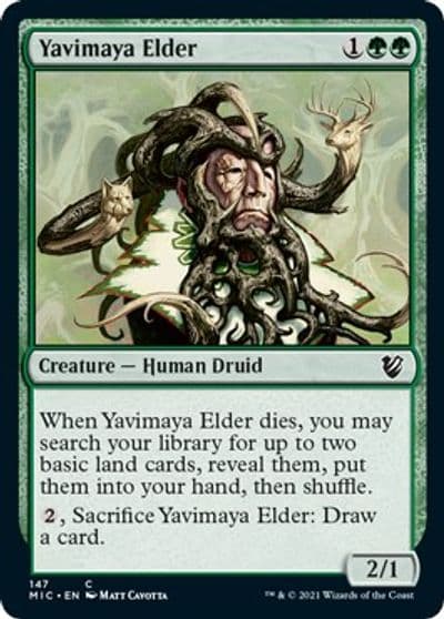Yavimaya Elder Commander: Innistrad: Midnight Hunt Magic card