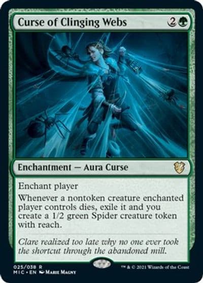 Curse of Clinging Webs Commander: Innistrad: Midnight Hunt Magic card
