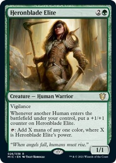 Heronblade Elite Commander: Innistrad: Midnight Hunt Magic card