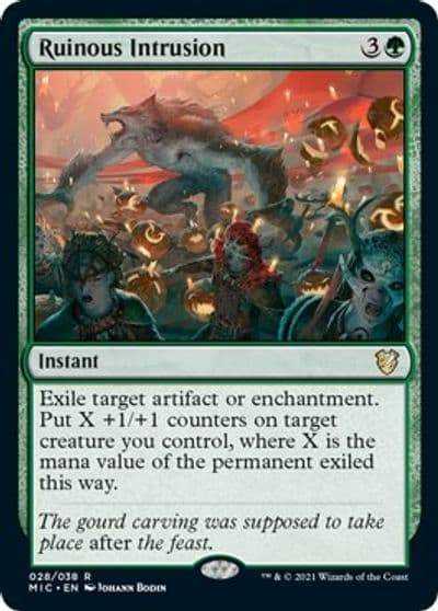 Ruinous Intrusion Commander: Innistrad: Midnight Hunt Magic card