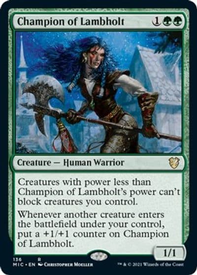 Champion of Lambholt Commander: Innistrad: Midnight Hunt Magic card