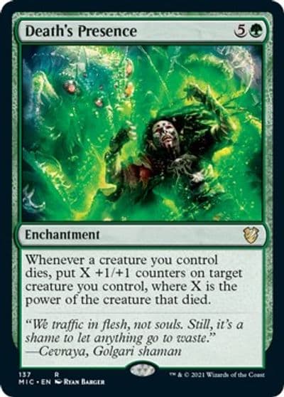 Deaths Presence Commander: Innistrad: Midnight Hunt Magic card