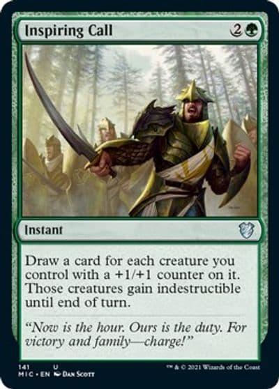 Inspiring Call Commander: Innistrad: Midnight Hunt Magic card