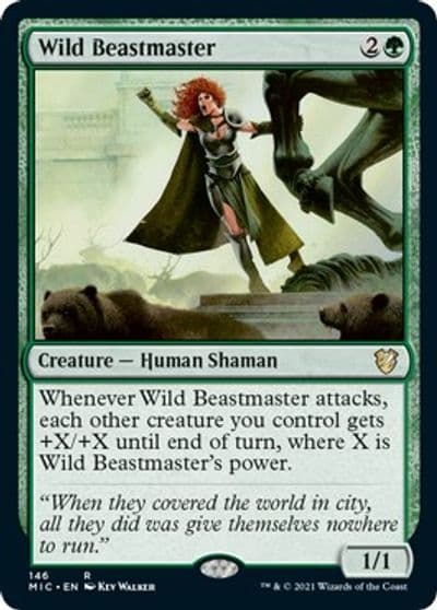 Wild Beastmaster Commander: Innistrad: Midnight Hunt Magic card