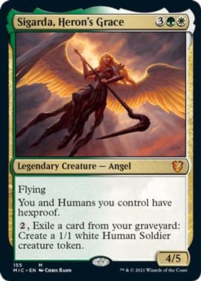 Sigarda Herons Grace Commander: Innistrad: Midnight Hunt Magic card