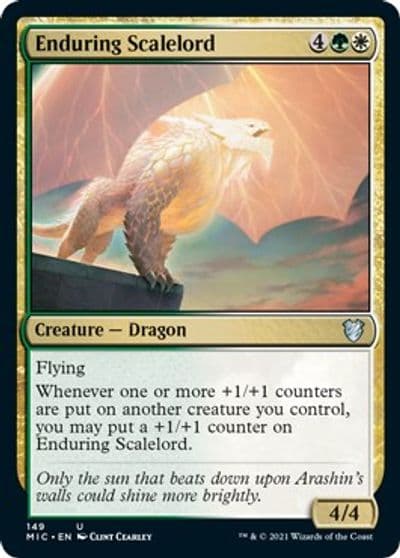 Enduring Scalelord Commander: Innistrad: Midnight Hunt Magic card