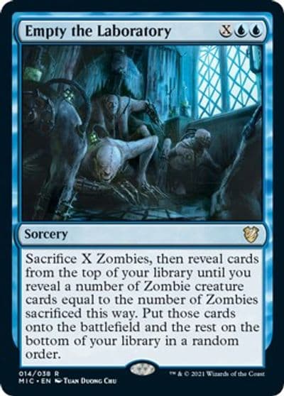Empty the Laboratory Commander: Innistrad: Midnight Hunt Magic card