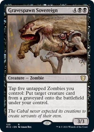 Gravespawn Sovereign Commander: Innistrad: Midnight Hunt Magic card