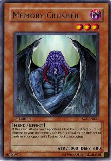 Memory Crusher Shadow of Infinity Yu-Gi-Oh! card