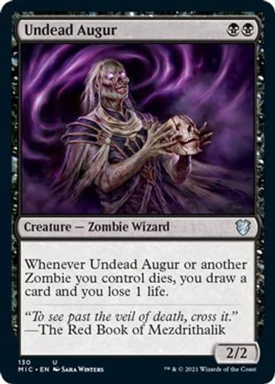 Undead Augur Commander: Innistrad: Midnight Hunt Magic card