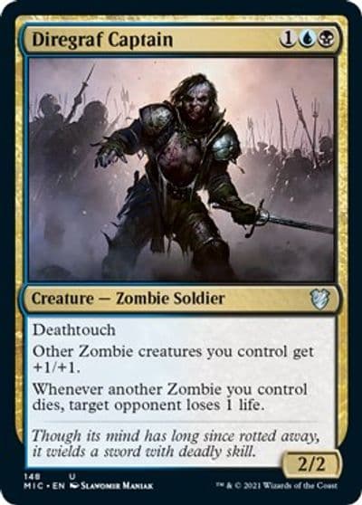 Diregraf Captain Commander: Innistrad: Midnight Hunt Magic card