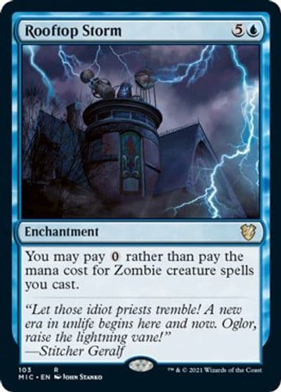 Rooftop Storm Commander: Innistrad: Midnight Hunt Magic card
