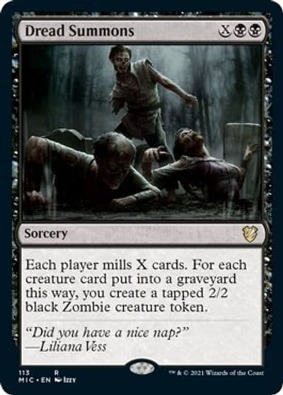 Dread Summons Commander: Innistrad: Midnight Hunt Magic card