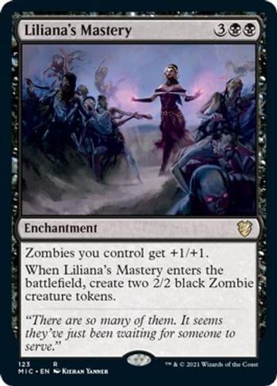 Lilianas Mastery Commander: Innistrad: Midnight Hunt Magic card