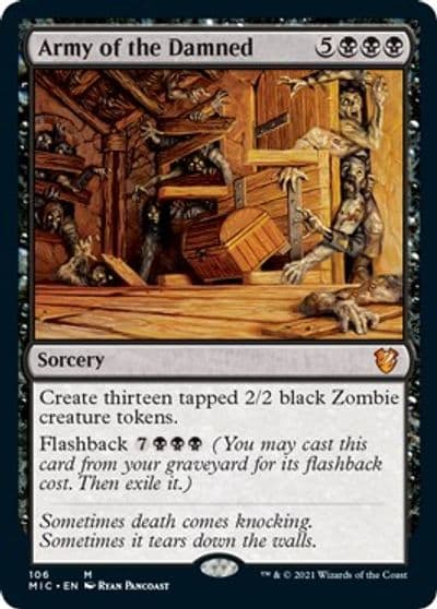 Army of the Damned Commander: Innistrad: Midnight Hunt Magic card