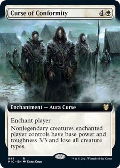 Curse of Conformity Extended Art Commander: Innistrad: Midnight Hunt Magic card