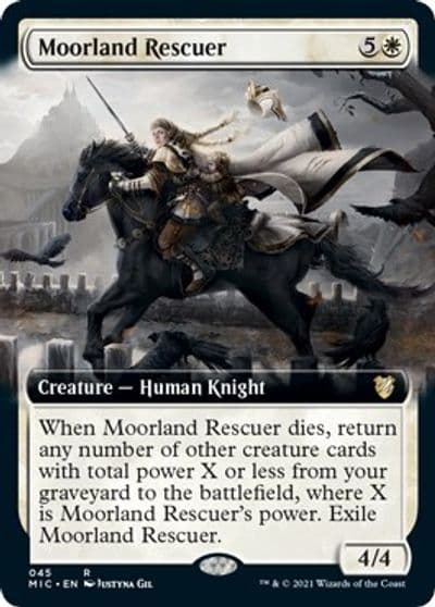Moorland Rescuer Extended Art Commander: Innistrad: Midnight Hunt Magic card