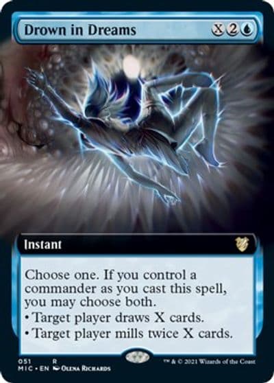 Drown in Dreams Extended Art Commander: Innistrad: Midnight Hunt Magic card