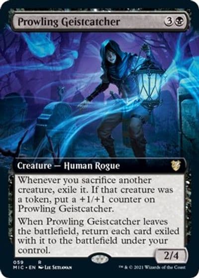 Prowling Geistcatcher Extended Art Commander: Innistrad: Midnight Hunt Magic card