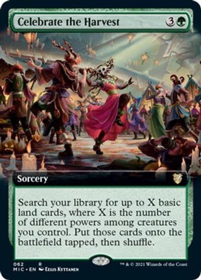 Celebrate the Harvest Extended Art Commander: Innistrad: Midnight Hunt Magic card