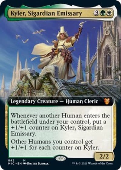 Kyler Sigardian Emissary Extended Art Commander: Innistrad: Midnight Hunt Magic card