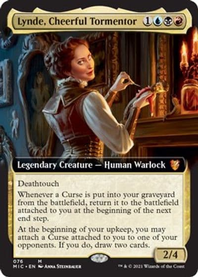 Lynde Cheerful Tormentor Extended Art Commander: Innistrad: Midnight Hunt Magic card