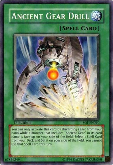 Ancient Gear Drill Shadow of Infinity Yu-Gi-Oh! card