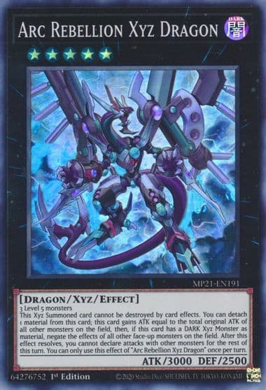 Arc Rebellion Xyz Dragon 2021 Tin of Ancient Battles Yu-Gi-Oh! card