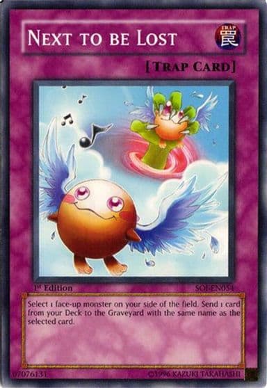 Next to be Lost Shadow of Infinity Yu-Gi-Oh! card