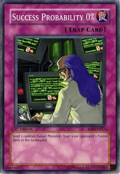 Success Probability 0% Shadow of Infinity Yu-Gi-Oh! card