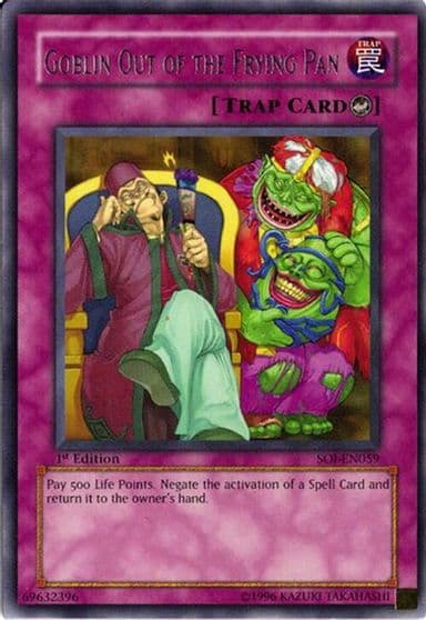 Goblin Out of the Frying Pan Shadow of Infinity Yu-Gi-Oh! card