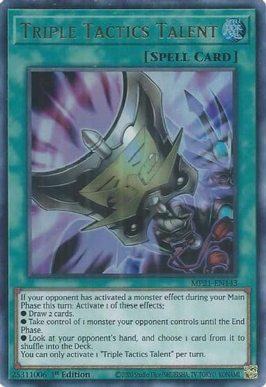 Triple Tactics Talent 2021 Tin of Ancient Battles Yu-Gi-Oh! card