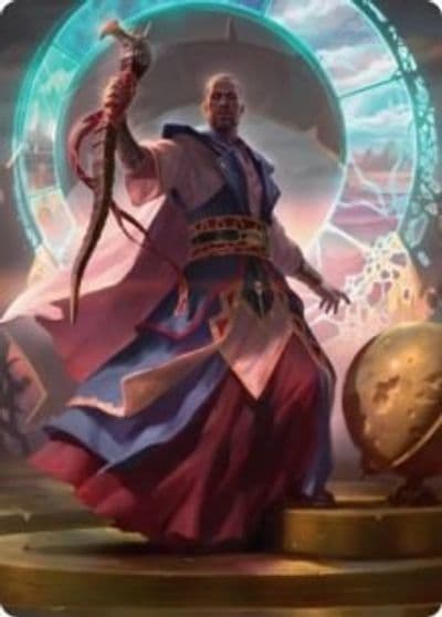 Teferi Who Slows the Sunset Art Card Art Series: Innistrad: Midnight Hunt Magic card